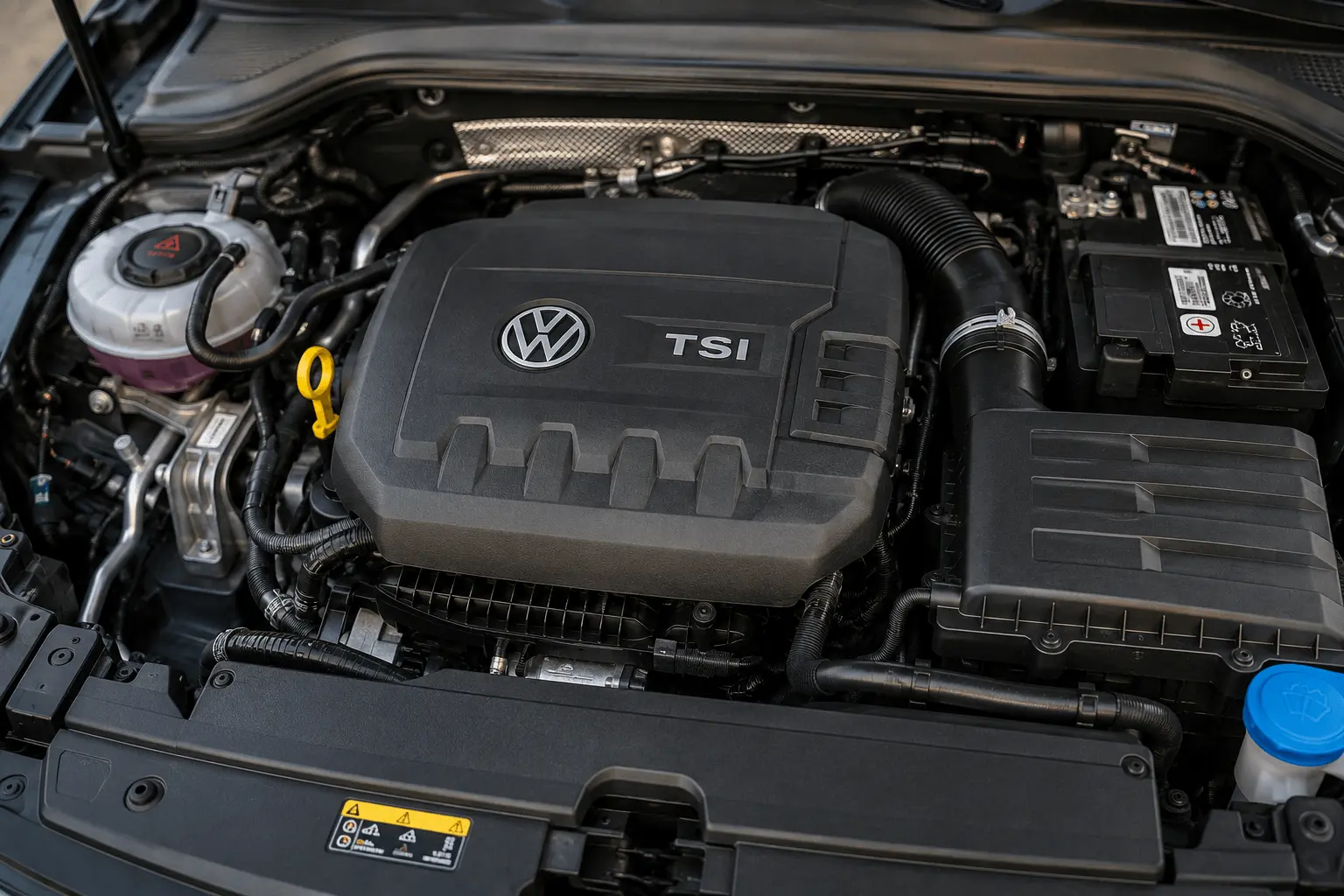 VW 1.5 TSI-motor i motorrummet - guide till kända problem och kostnader